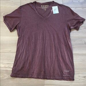 Guess Garment Dyed V Neck T Suze M
